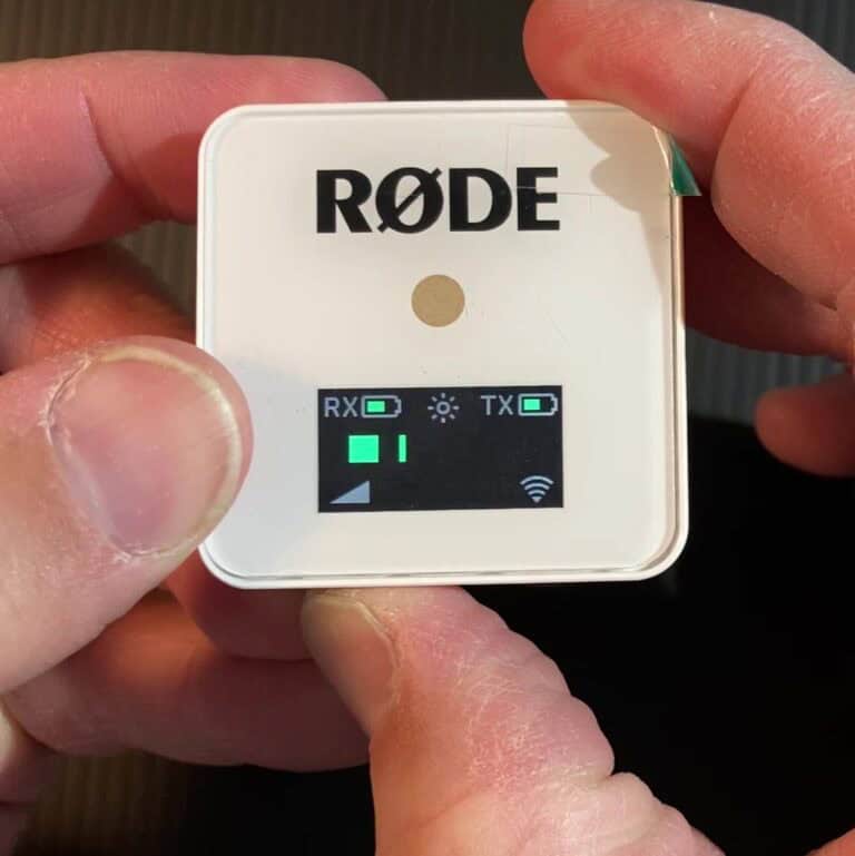A photo of a RODE Wireless Go device