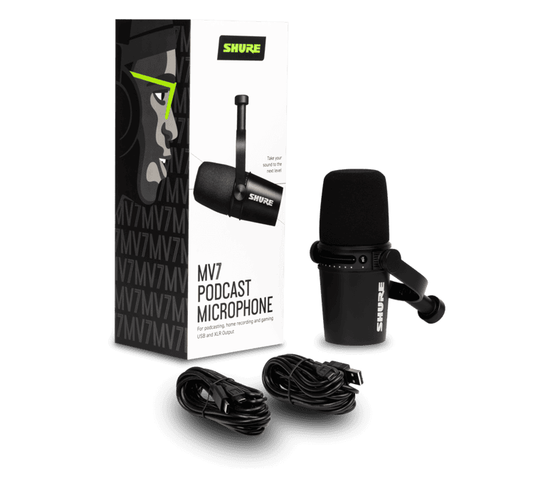 Shure mv7 podcast microphone